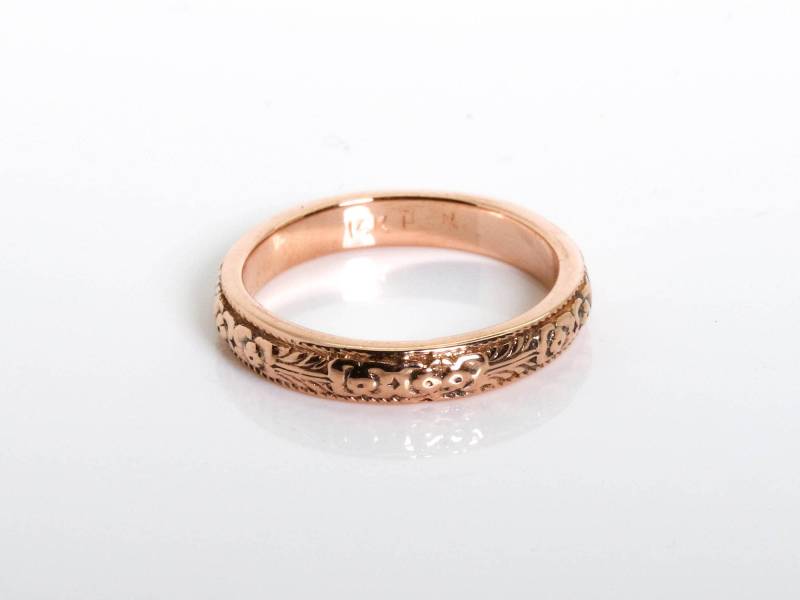 Rose Gold Band - Ehering Unisex Versprechen Ring Für Sie Oder Ihn Stapelring Rot von KisufimJewelry