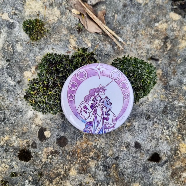 Das Letzte Einhorn - Anstecker von Kisuta