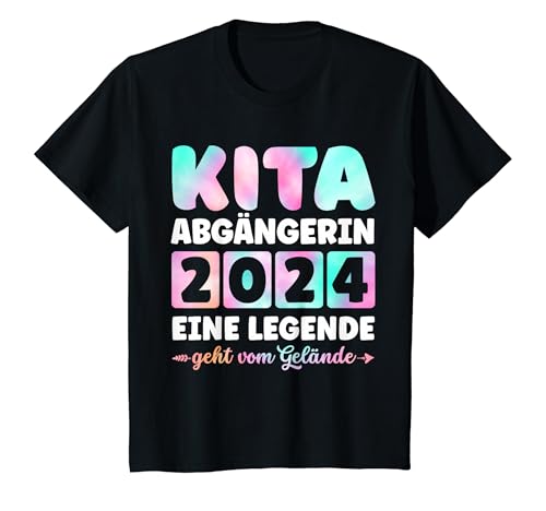 Kinder Kita Abgänger 2024 Mädchen Abgängerin Schulkind Einschulung T-Shirt von Kita Abgänger 2024 Enkel Kitaabgänger Kindergarten