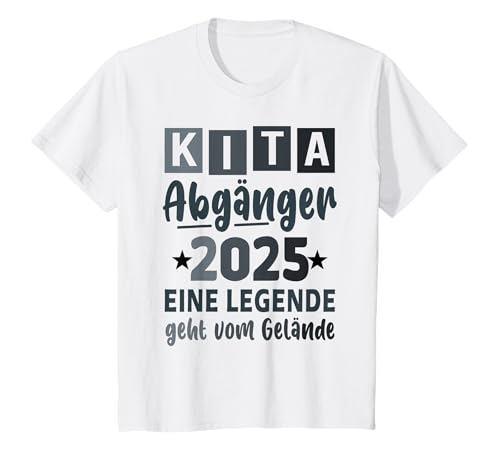 Kinder Einschulung 2025 Kita Abgänger Geschenk Jungen und Mädchen T-Shirt von Kita Abgänger 2025 - Abschied & Schulstart