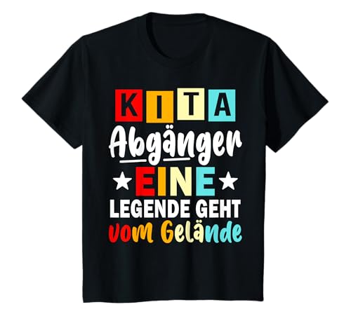 Kinder Kita Abgänger 2025 Eine Legende Geht Vom Gelände Schulkind T-Shirt Kinder Kita Abgänger 2025 Eine Legende Geht Vom Gelände Schulkind T-Shirt von Kita Abgänger Abschied Kindergarten Kiga 2025