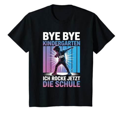 Kinder Bye Bye Kindergarten Geschafft 2025 Kita Abschluss Junge T-Shirt Kinder Bye Bye Kindergarten Geschafft 2025 Kita Abschluss Junge T-Shirt von Kita Abgänger Kindergarten Abgänger Junge