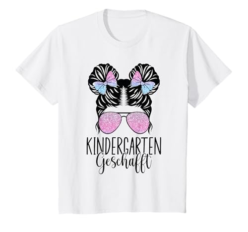 Kinder Kindergarten Geschafft 2025 Kita Abschluss T-Shirt von Kita Abgänger Kindergarten Abgänger Mädchen