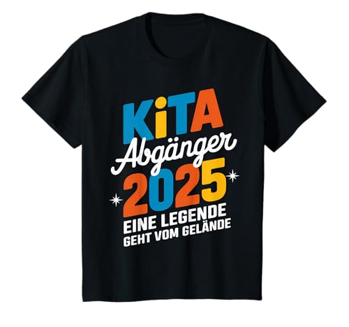 Kinder Kita Abgänger 2025 Einschulung Schulkind T-Shirt von Kita Abgänger Kindergarten Abschied 2025