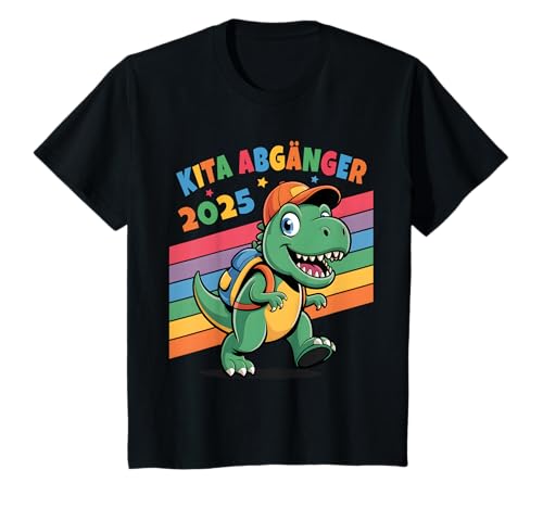 Kinder Kita Abgänger 2025 Kindergarten Abschied Dinosaurier Dino T-Shirt Kinder Kita Abgänger 2025 Kindergarten Abschied Dinosaurier Dino T-Shirt von Kita Abgänger Kindergarten Abschied Junge Mädchen