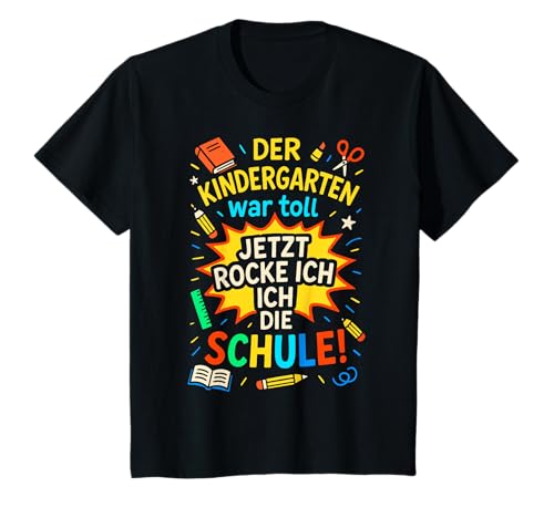 Kinder Einschulung Schuldkind Schulanfang Grundschule 1. Klasse T-Shirt Kinder Einschulung Schuldkind Schulanfang Grundschule 1. Klasse T-Shirt von Kita Abgänger Kindergarten Abschied Schulanfänger