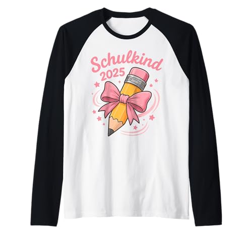 Schulkind 2025 Mädchen Einschulung Raglan Schulkind 2025 Mädchen Einschulung Raglan von Kita Abgängerin Geschenke