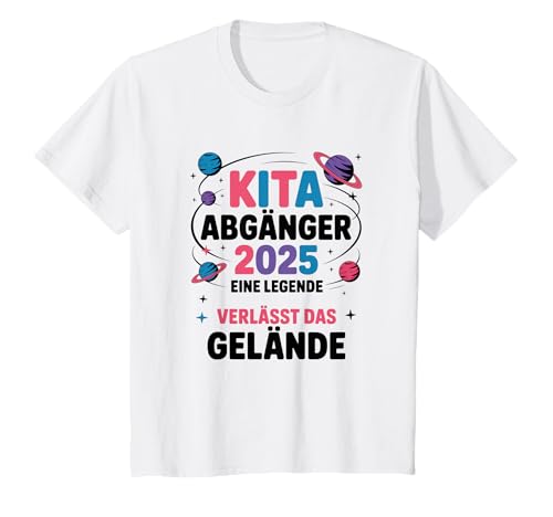 Kinder Kita Abgänger 2026 Schulkind Einschulung T-Shirt Kinder Kita Abgänger 2026 Schulkind Einschulung T-Shirt von Kita Abschied 2026 Kitaabgänger Kindergarten Kiga