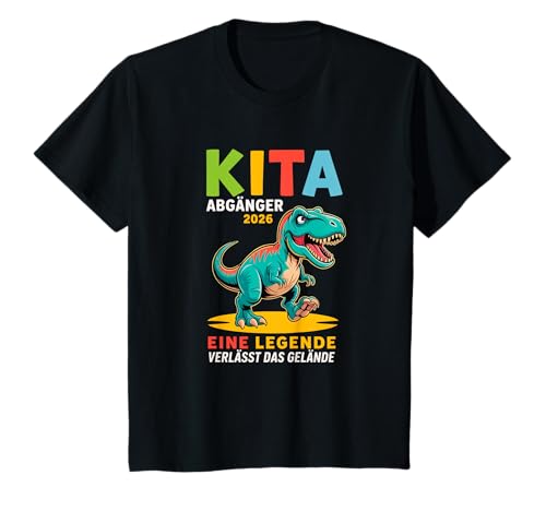 Kinder Kita Abgänger 2026 Schulkind Einschulung T-Shirt Kinder Kita Abgänger 2026 Schulkind Einschulung T-Shirt von Kita Abschied 2026 Kitaabgänger Kindergarten Kiga