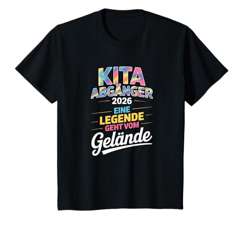 Kinder Kita Abgänger 2026 Schulkind Einschulung T-Shirt von Kita Abschied 2026 Kitaabgänger Kindergarten Kiga