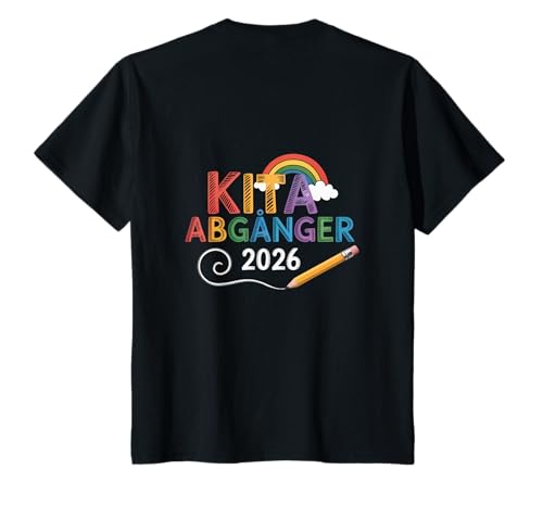 Kinder Kita Abgänger 2026 Schulkind Einschulung T-Shirt Kinder Kita Abgänger 2026 Schulkind Einschulung T-Shirt von Kita Abschied 2026 Kitaabgänger Kindergarten Kiga