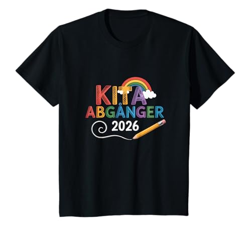 Kinder Kita Abgänger 2026 Schulkind Einschulung T-Shirt von Kita Abschied 2026 Kitaabgänger Kindergarten Kiga