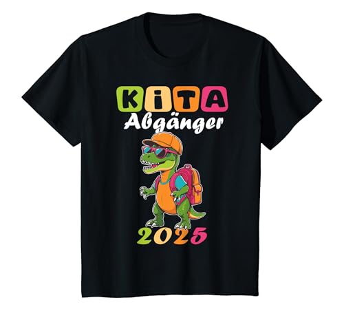 Kinder Kita Abgänger 2025 Schulkind Einschulung Letzter Tag Dino T-Shirt Kinder Kita Abgänger 2025 Schulkind Einschulung Letzter Tag Dino T-Shirt von Kita Abschied Kita Abgänger - Bye Bye Kindergarten