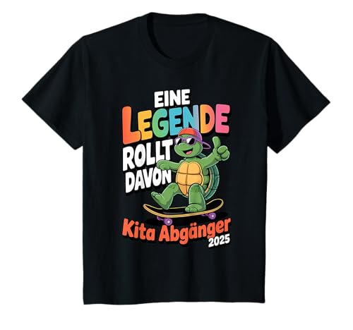 Kinder Eine Legende rollt davon - Jungen Kita Abgänger 2025 T-Shirt Kinder Eine Legende rollt davon - Jungen Kita Abgänger 2025 T-Shirt von Kita Abschluss 2025 Legende Rollt Davon Skateboard