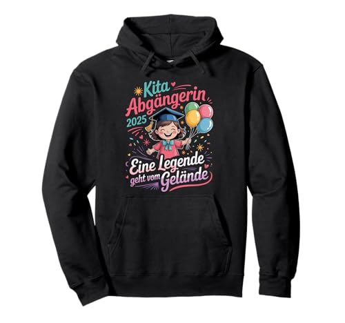 Kita Abgänger 2025 Mädchen Abgängerin Schulkind Einschulung Pullover Hoodie von Kita Abschluss 2025