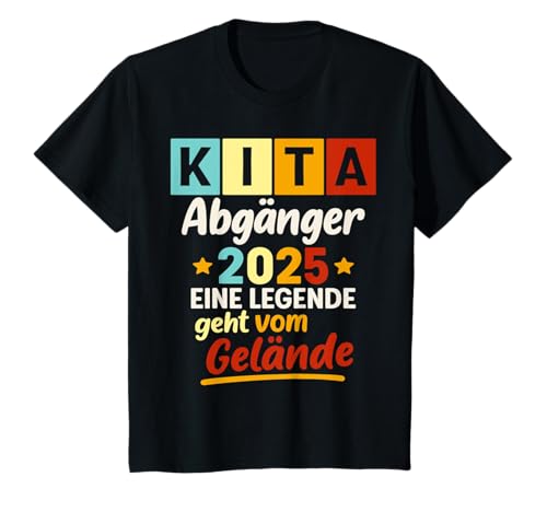 Kinder Kinder Kita Abgänger 2025 Schulkind Einschulung T-Shirt Kinder Kinder Kita Abgänger 2025 Schulkind Einschulung T-Shirt von Kita Abschluss - Kindergartenkind Abschluss Tees