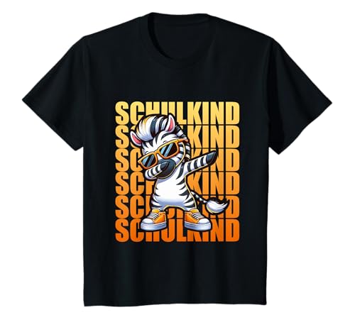 Kinder Einschulung Schulkind 2025 Dabbing Zebra T-Shirt Kinder Einschulung Schulkind 2025 Dabbing Zebra T-Shirt von Kita Einschulung Jungen Mädchen Schule Schulanfang