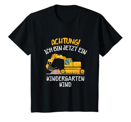 Bagger Jungs Ich bin jetzt ein Kindergartenkind Kindergarten T-Shirt Bagger Jungs Ich bin jetzt ein Kindergartenkind Kindergarten T-Shirt von Kita Geschenk zum Kindergartenstart für Jungen