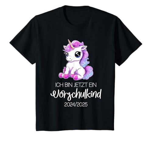 Kinder ich bin jetzt ein vorschulkind, Einhorn 2024 2025 Vorschule T-Shirt Kinder ich bin jetzt ein vorschulkind, Einhorn 2024 2025 Vorschule T-Shirt von Kita Vorschulkind Design Junge Mädchen