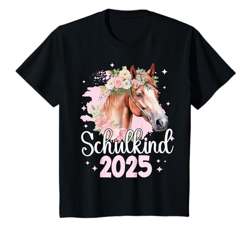 Kinder Schulkind 2025 Regenbogen Mädchen Einschulung 2025 Mädchen T-Shirt von Kitaabgänger 2025 Mädchen Schultüte Regenbogen