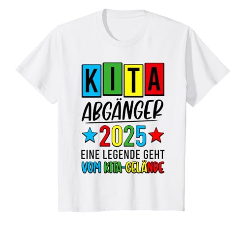 Kinder Bye Bye Kita Kinder Kita Abgänger 2025 Kita Absolvent 2025 T-Shirt von Kitaabsolvent Kitaabgänger Kita Abschied 2025