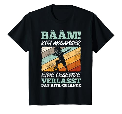 Kinder Bääm Kita Abgänger Eine Legende Verlässt das Kita-Gelände T-Shirt Kinder Bääm Kita Abgänger Eine Legende Verlässt das Kita-Gelände T-Shirt von Kitabsolvent Kita Abgänger Legende Schulgelände