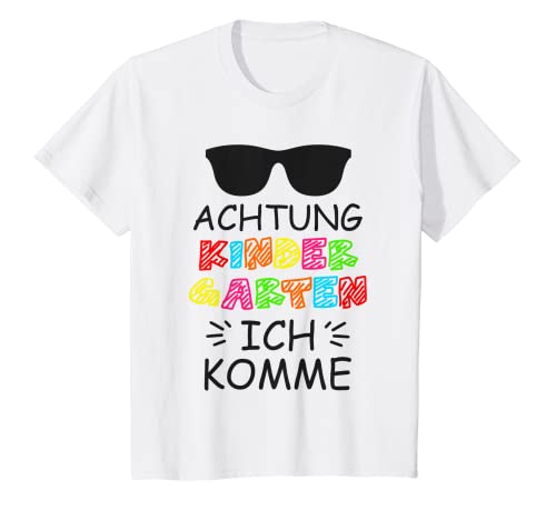 Kinder Achtung Kindergarten Ich Komme 1. Tag Kita T-Shirt Kinder Achtung Kindergarten Ich Komme 1. Tag Kita T-Shirt von Kitakind Kindergarten Beginn Krippen Abgänger