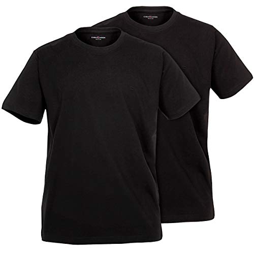 Casamoda T-Shirt Doppelpack schwarz Übergröße, XL Größe:3XL von Kitaro