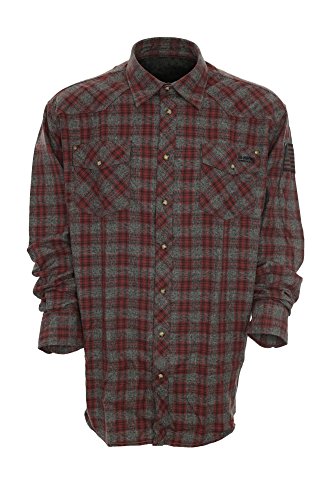 Kitaro Freizeithemd Hemd Herren Langarm Plusgröße Übergröße, Farbe:rotbraun;Herrengrößen:XXL von Kitaro