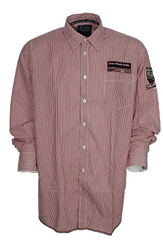 Kitaro Hemd Herren Langarm Extra Lang Tall Maritime Classics, Farbe:rot;Herrengrößen:XLT von Kitaro