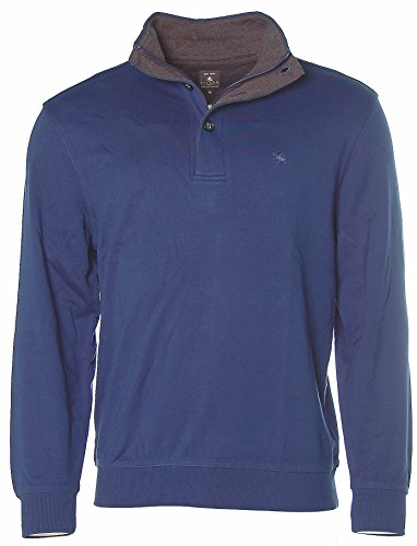 Kitaro Herren Langarm Troyer Sweatshirt Sweater Cobalt Blue M von Kitaro