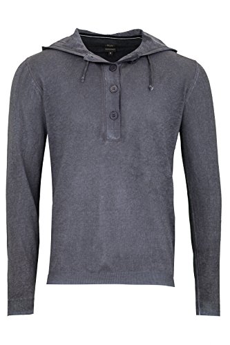 Kitaro Herren Pullover Strick Feinstrick Kapuze Kapuzenpullover (Navy, M) von Kitaro