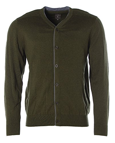 Kitaro Herren Strickjacke Jacke V-Ausschnitt Strickmix Dried Herb Melange M von Kitaro