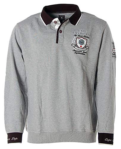 Kitaro Herren Sweatshirt Polo Pullover -Cape Canaveral Air Force Station- Grau L von Kitaro