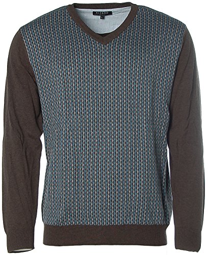 Kitaro Herren V-Strick-Pullover Chocolate L von Kitaro