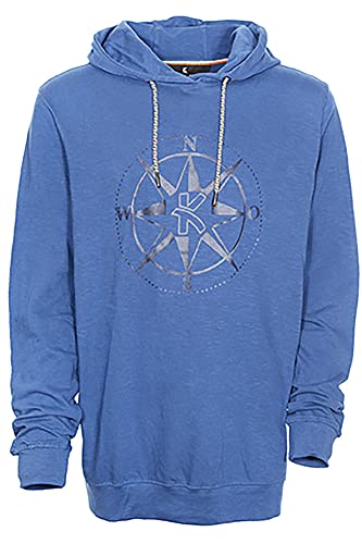 Kitaro Hoody Kapuzenpullover Sweatshirt Herren Langarmshirt, Farbe:blau, Herrengrößen:4XL von Kitaro