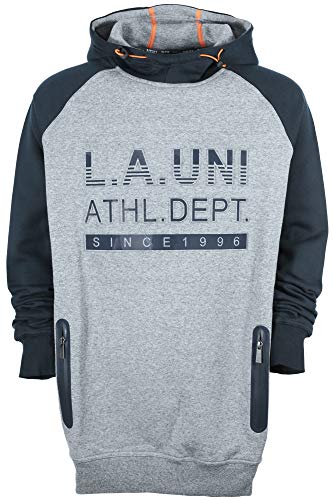 Kitaro Hoody Kapuzenpullover Sweatshirt Herren Pullover Langarm, Farbe:Marine (Navy), Herrengrößen:4XL von Kitaro