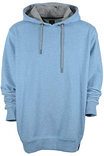 Kitaro Hoody Kapuzenpullover Sweatshirt Pulli Basic Herren Langarm, Farbe:blau, Herrengrößen:5XL von Kitaro