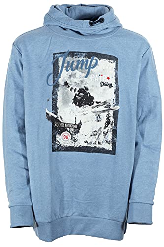 Kitaro Hoody Kapuzenpullover Sweatshirt Pulli Herren, Farbe:blau, Herrengrößen:LT von Kitaro