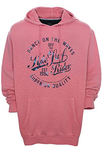 Kitaro Hoody Kapuzenpullover Sweatshirt Sweat Shirt Herren, Farbe:rosa, Herrengrößen:LT von Kitaro