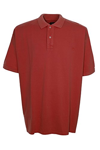 Kitaro Polo Poloshirt Herren Kurzarm Plusgröße Übergröße, Farbe:lachs;Herrengrößen:4 XL von Kitaro