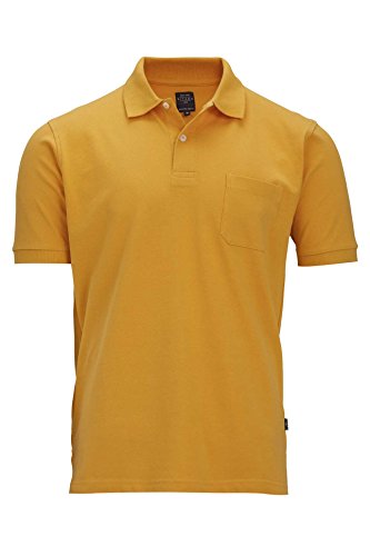 Kitaro Polo Poloshirt Shirt Herren Kurzarm Baumwolle Piqué Plusgröße, Farbe:orange, Herrengrößen:3XL von Kitaro