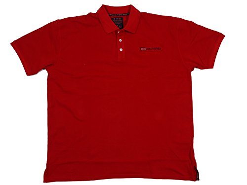 Kitaro Polo in Übergrößen mit Patch, rot, Größe:6XL von Kitaro