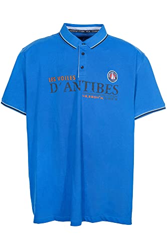 Kitaro Poloshirt Polo Hemd Herren Kurzarm Piqué Baumwolle, Farbe:blau, Herrengrößen:3XL von Kitaro