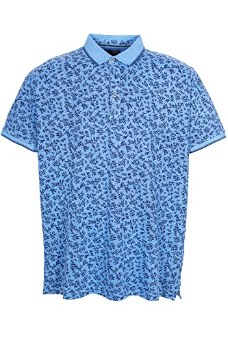 Kitaro Poloshirt Polo Hemd Herren Kurzarm Piqué Baumwolle, Farbe:blau, Herrengrößen:3XL von Kitaro