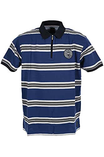 Kitaro Poloshirt Polo Hemd Herren Kurzarm Piqué Baumwolle, Farbe:blau, Herrengrößen:4XL von Kitaro