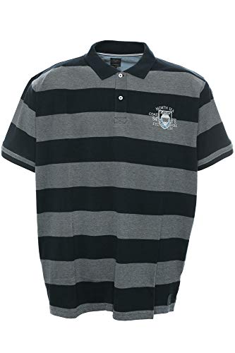 Kitaro Poloshirt Polo Shirt Hemd Herren Kurzarm Baumwolle Piqué, Farbe:dunkelblau, Herrengrößen:3XL von Kitaro
