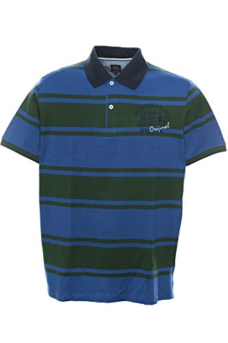 Kitaro Poloshirt Polo Shirt Hemd Herren Kurzarm Baumwolle Piqué Plusgröße, Herrengrößen:4XL, Farbe:grün von Kitaro