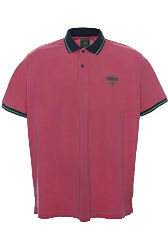 Kitaro Poloshirt Polo Shirt Hemd Herren Kurzarm Baumwolle Piqué Plusgröße, Herrengrößen:7XL, Farbe:pink von Kitaro