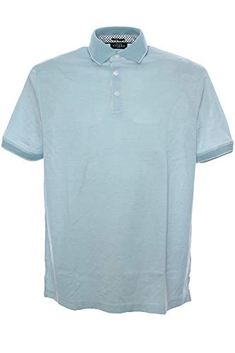 Kitaro Poloshirt Polo Shirt Hemd Herren Kurzarm Merzerisierte Baumwolle, Farbe:hellblau, Herrengrößen:XL von Kitaro